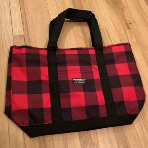 NWT LL Bean Buffalo Plaid Tote